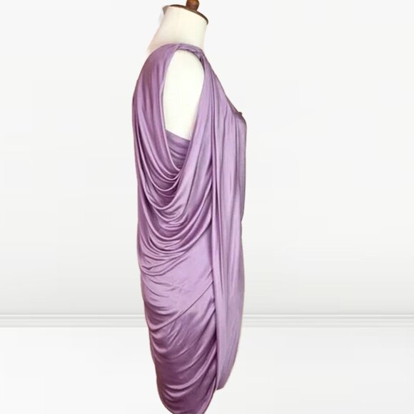 YIGAL AZROUEL draped cocktail dress in lilac size US10 - Picture 4 of 4